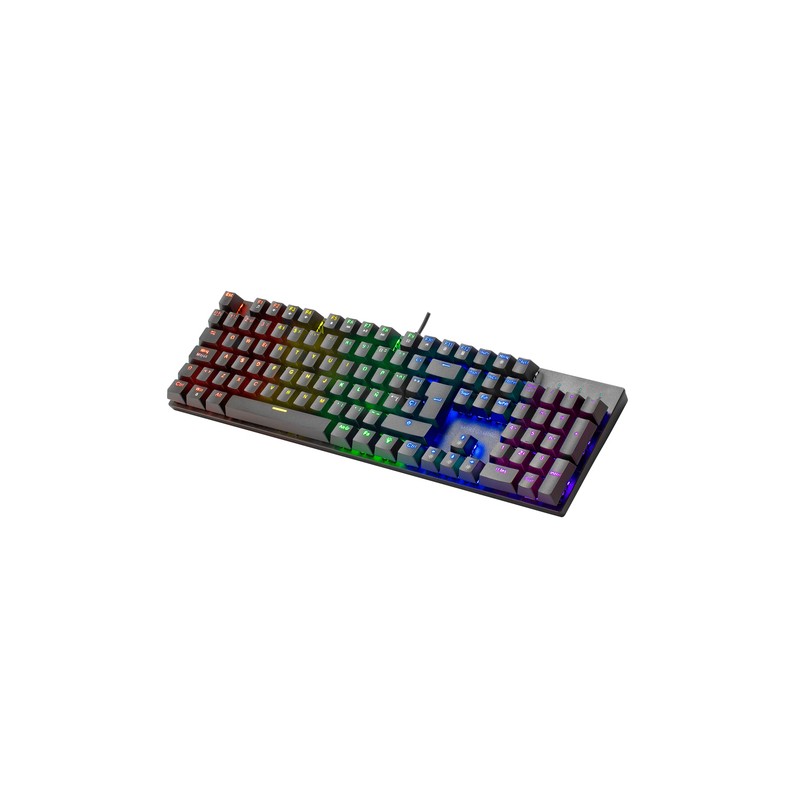 Teclado Mecanico En Italiano Mars Gaming Mk422 Black Switch Azul Pr De 100hz Anti-ghosting Avanzado Iluminacion Rgb