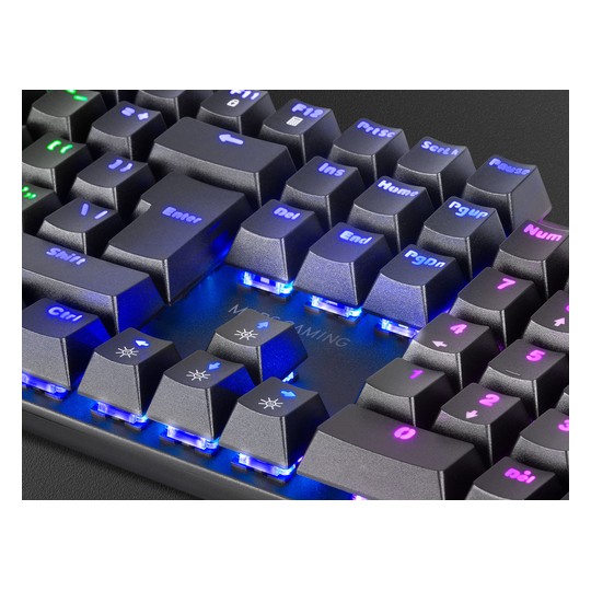 Teclado Mecanico En Italiano Mars Gaming Mk422 Black Switch Azul Pr De 100hz Anti-ghosting Avanzado Iluminacion Rgb