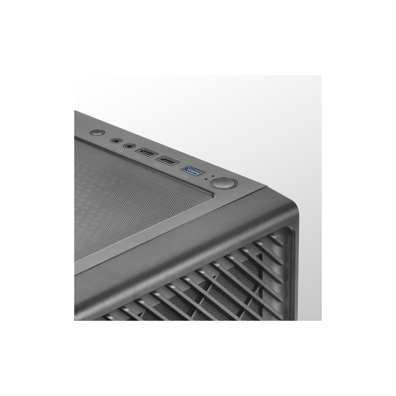 Caja Atx Semitorre Gaming Mars Gaming Mc-f Black Frontal Metal Mesh 3 Ventiladores Argb 120mm +1 Tra