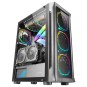 Caja E-atx Torre Gaming Mars Gaming Mc-neo Black Premium 4 Ventiladores Argb Frontal Y Lateral De Cr