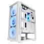 Caja E-atx Torre Gaming Mars Gaming Mc-neo White Premium 4 Ventiladores Argb Frontal Y Lateral De Cr
