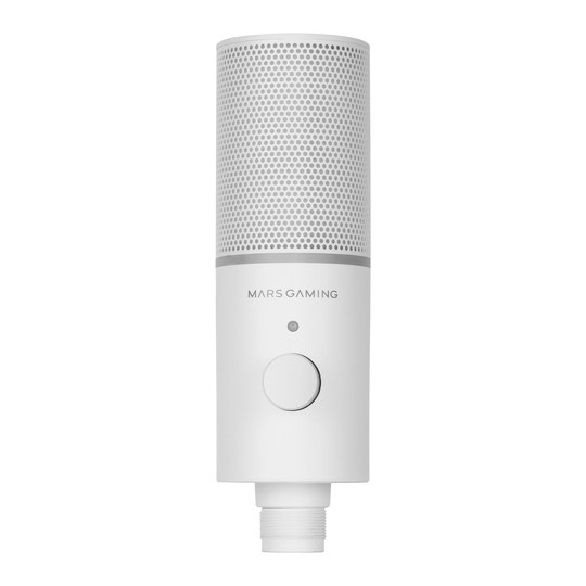 Microfono Profesional Mars Gaming Mmicxt White Microfono De Estudio De Alta Definicion Adc 192khz Dynamic Argb Ring
