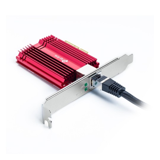 Tarjeta De Red Pcie 10gigabit Tp-link Tx401 Incluye Soporte Estandar Y De Perfil Bajo