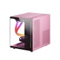 Caja Microatx Cube Gaming Mars Gaming Mc-view Black/pink Frontal Y Lateral De Cristal Templado Conti