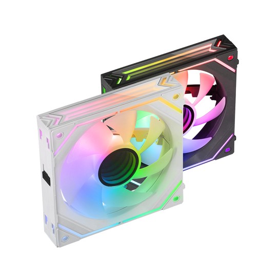 Ventilador Interno Arg Dinamico Mars Gaming Mf-linkfinity White Modulares Pwm 120mm 360º Ventilador Y Marco Iluminado Argb