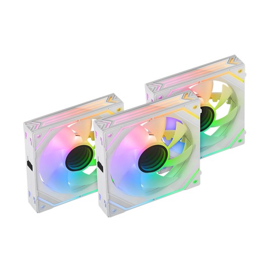 Kit 2xventilador Interno Arg Dinamico Mars Gaming Mf-linkfinity Kit White Modulares Pwm 120mm 360º V