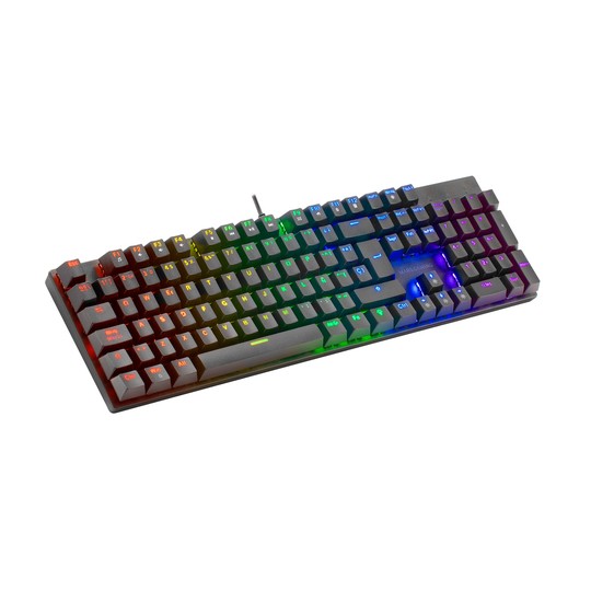 Teclado Mecanico Mars Gaming Mk422 En Italiano Black Switch Marron Pr De 100hz Anti-ghosting Avanzado Iluminacion Rgb