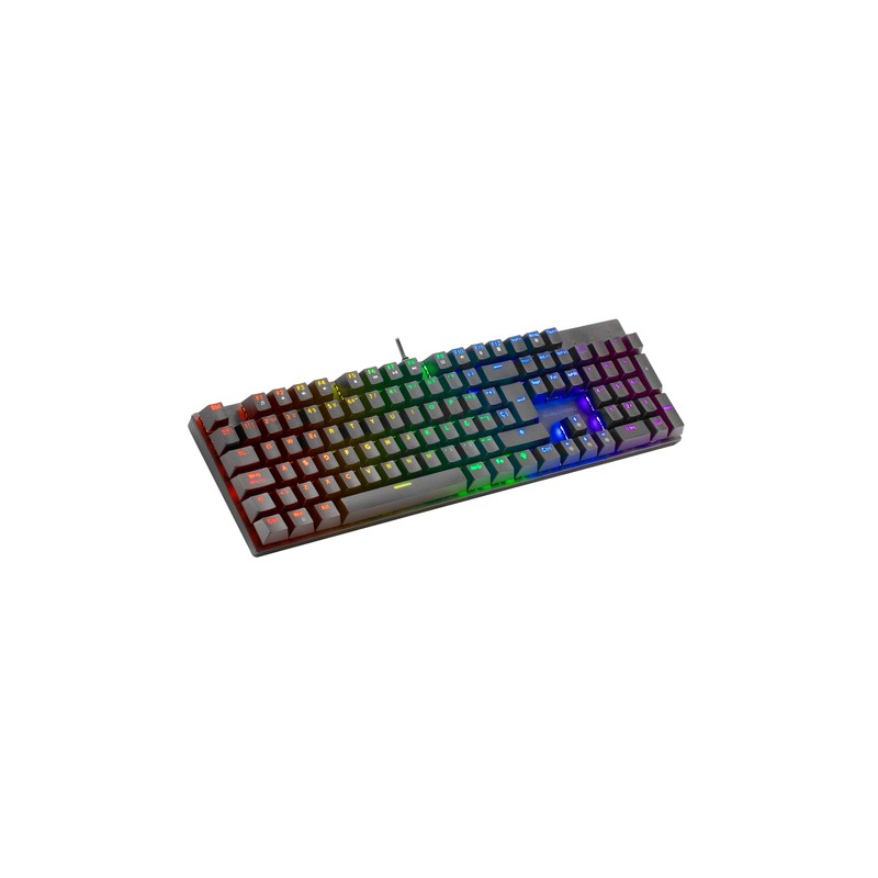 Teclado Mecanico Mars Gaming Mk422 En Italiano Black Switch Marron Pr De 100hz Anti-ghosting Avanzado Iluminacion Rgb