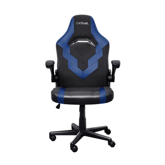 Silla Gamer Trust Gxt 703 Negra/azul 25129 Elevador De Gas Clase 4 Reposabrazos Abatibles Bloqueo De Inclinacion Max. 140kg