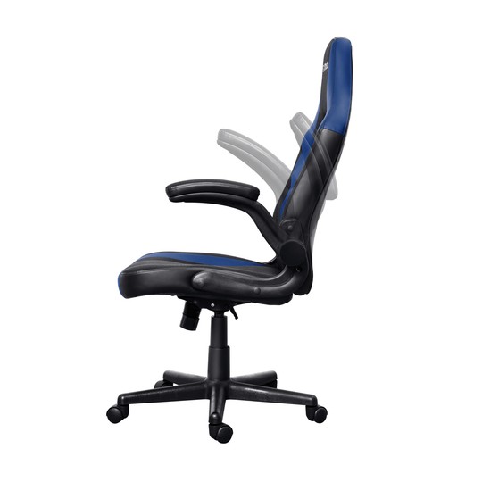 Silla Gamer Trust Gxt 703 Negra/azul 25129 Elevador De Gas Clase 4 Reposabrazos Abatibles Bloqueo De Inclinacion Max. 140kg