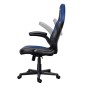 Silla Gamer Trust Gxt 703 Negra/azul 25129 Elevador De Gas Clase 4 Reposabrazos Abatibles Bloqueo De Inclinacion Max. 140kg