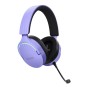Headset Bluetooth Trust Gaming Fayzo Gxt 491 Lila 25305 Bt Y Usb 2.4ghz Microfono Desmontable Y Flex