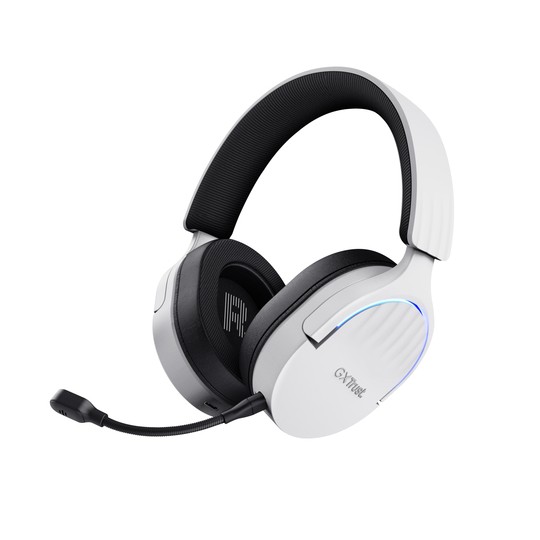 Headset Bluetooth Trust Gaming Fayzo Gxt 491 Blanco 25304 Bt Y Usb 2.4ghz Microfono Desmontable Y Fl
