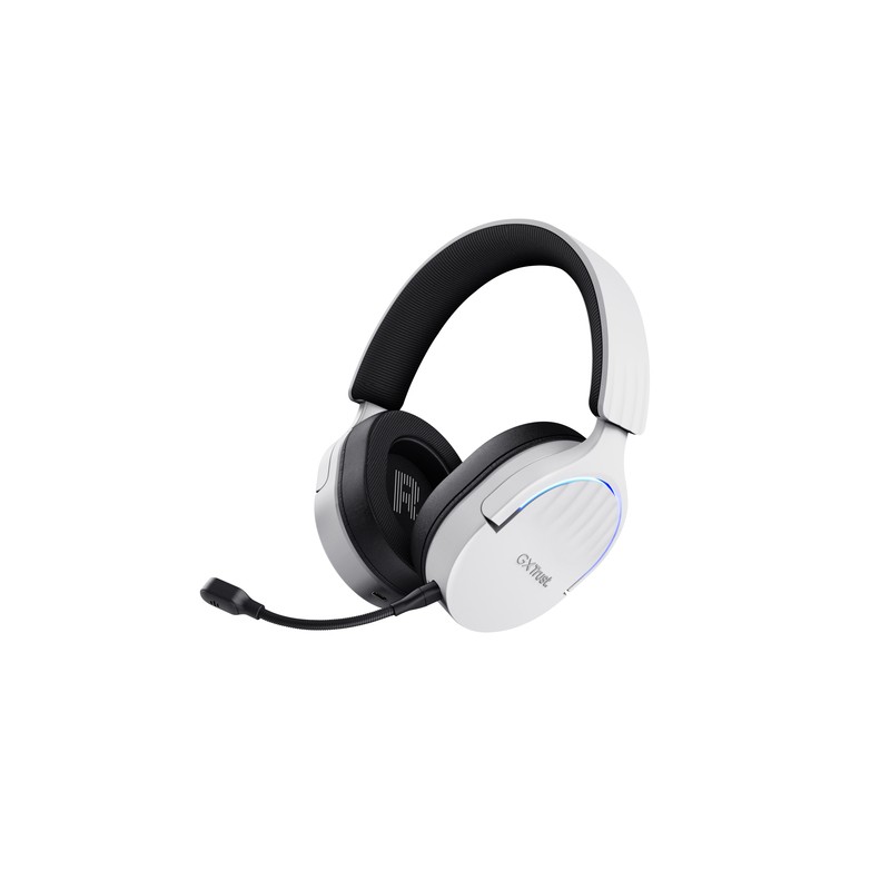Headset Bluetooth Trust Gaming Fayzo Gxt 491 Blanco 25304 Bt Y Usb 2.4ghz Microfono Desmontable Y Fl