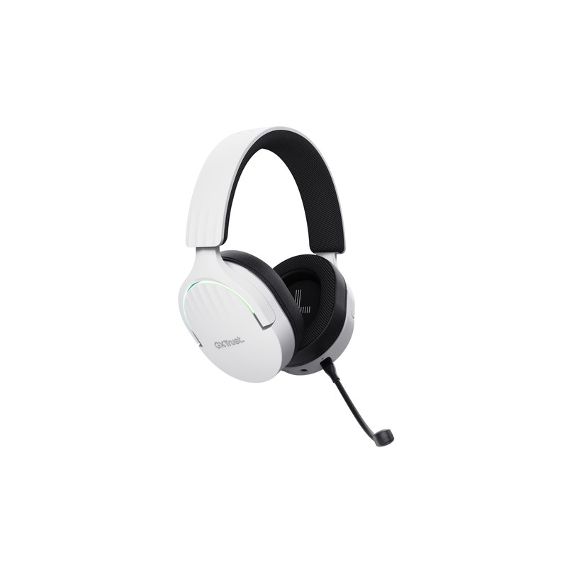 Headset Bluetooth Trust Gaming Fayzo Gxt 491 Blanco 25304 Bt Y Usb 2.4ghz Microfono Desmontable Y Fl