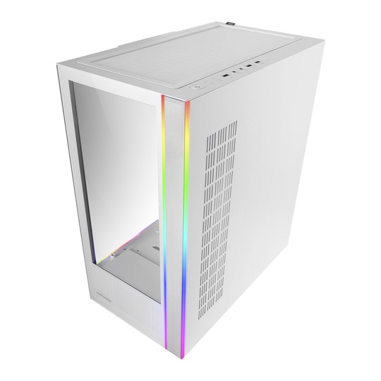 Caja E-atx Torre Gaming Mars Gaming Mc-ult Xxl White Frontal Y Lateral De Cristal Templado Sin Fuente De Alimentacion