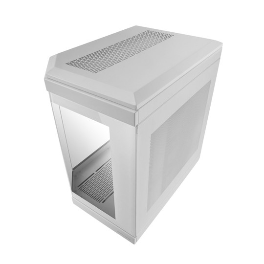 Caja Atx Semitorre Gaming Mars Gaming Mc3t Color Azul Vista Panoramica 3 Paneles De Cristal Templado