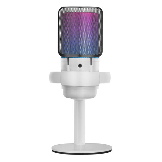 Micrófono De Estudio Profesional Mars Gaming Mmicsew Blanco Adc 196khz 24 Bits Usb-a/usb-c Iluminaci