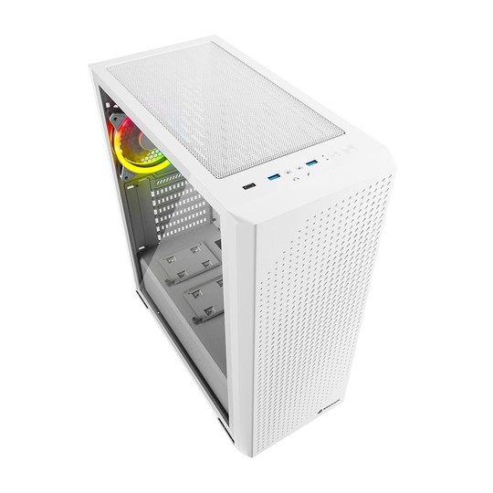 CAJA SHARKOON ATX MIDI VS9 RGB BLANCA