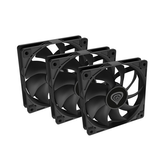 VENTILADOR CAJA GENESIS OXAL 120 NEGRO ALTO RENDIMIENTO 120 MM PACK 3 UDS