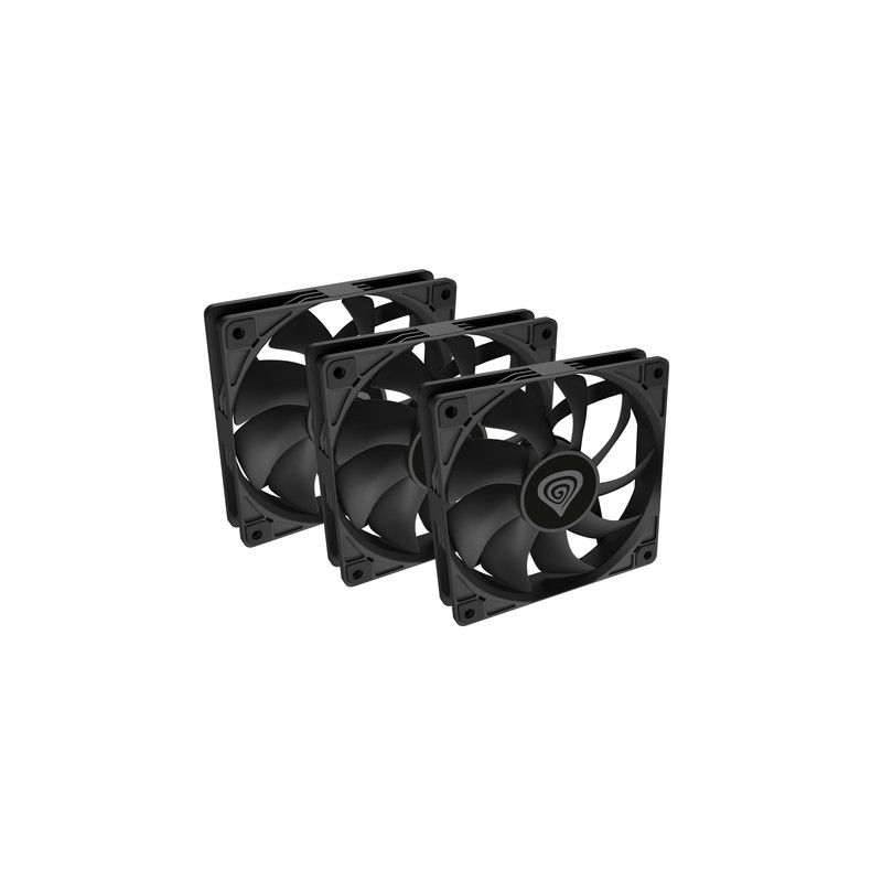 VENTILADOR CAJA GENESIS OXAL 120 NEGRO ALTO RENDIMIENTO 120 MM PACK 3 UDS