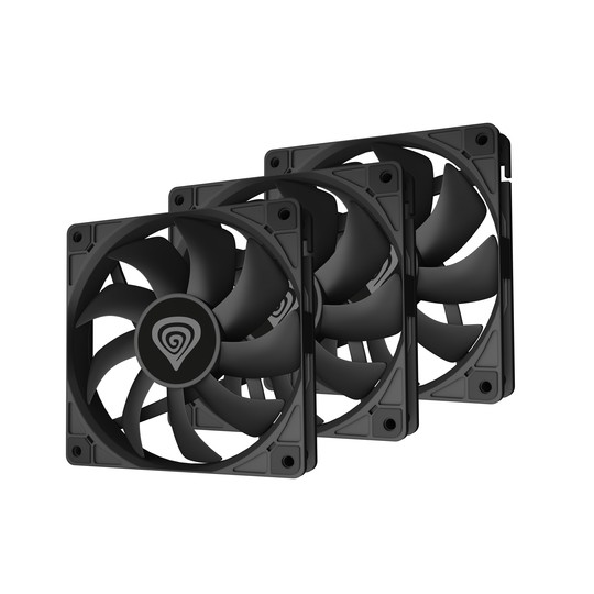 VENTILADOR CAJA GENESIS OXAL 120 NEGRO ALTO RENDIMIENTO 120 MM PACK 3 UDS