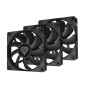 VENTILADOR CAJA GENESIS OXAL 120 NEGRO ALTO RENDIMIENTO 120 MM PACK 3 UDS