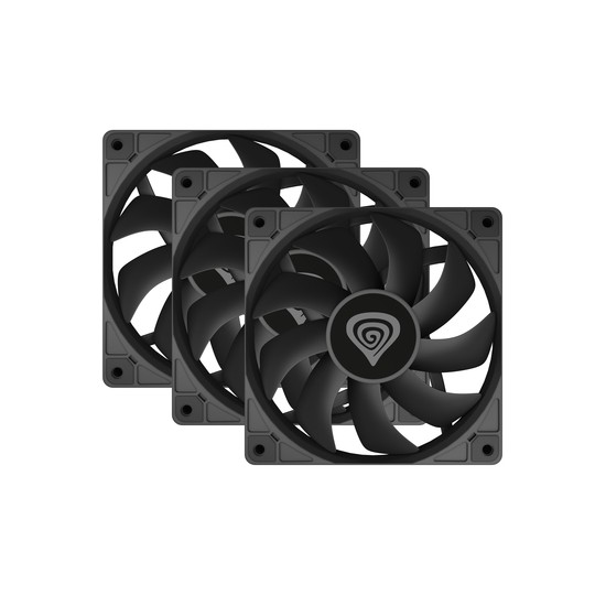 VENTILADOR CAJA GENESIS OXAL 120 NEGRO ALTO RENDIMIENTO 120 MM PACK 3 UDS