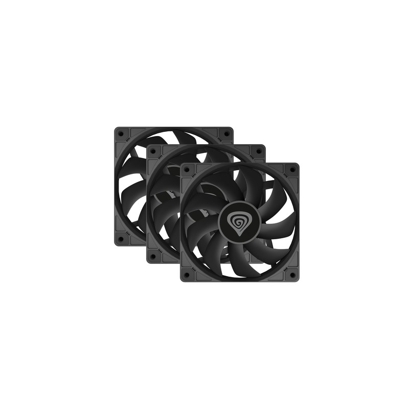 VENTILADOR CAJA GENESIS OXAL 120 NEGRO ALTO RENDIMIENTO 120 MM PACK 3 UDS