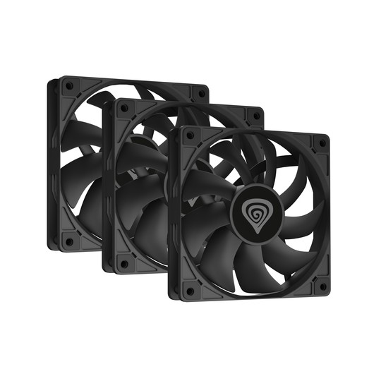 VENTILADOR CAJA GENESIS OXAL 120 NEGRO ALTO RENDIMIENTO 120 MM PACK 3 UDS