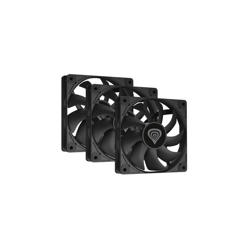 VENTILADOR CAJA GENESIS OXAL 120 NEGRO ALTO RENDIMIENTO 120 MM PACK 3 UDS
