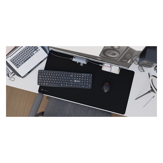 ALFOMBRILLA NATEC COLORS SERIES OBSIDIAN NEGRA 800X400MM