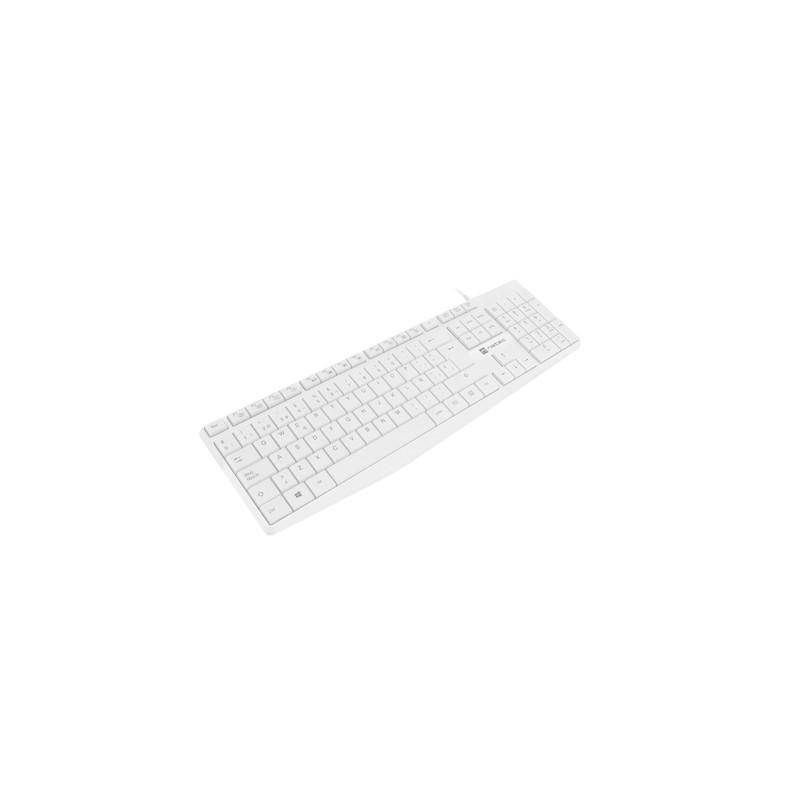 TECLADO NATEC NAUTILUS SLIM LAYOUT 106 TECLAS BLANCO
