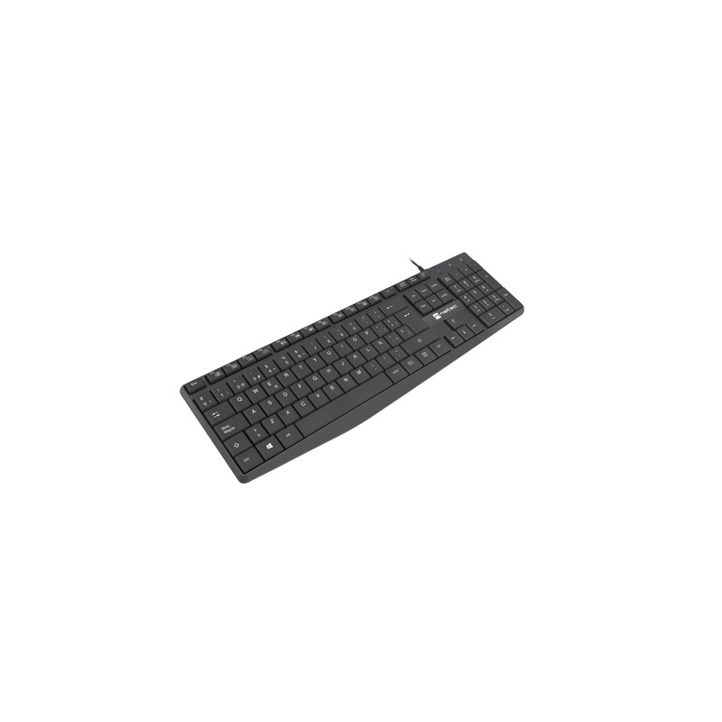 TECLADO NATEC NAUTILUS SLIM LAYOUT 106 TECLAS NEGRO