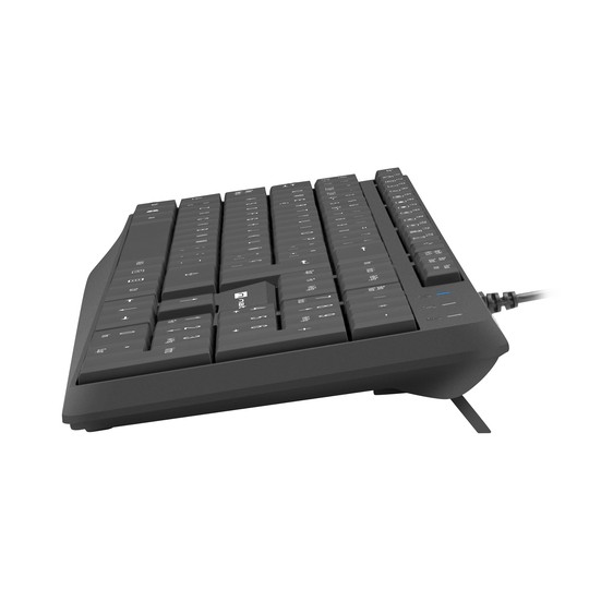 TECLADO NATEC NAUTILUS SLIM LAYOUT 106 TECLAS NEGRO