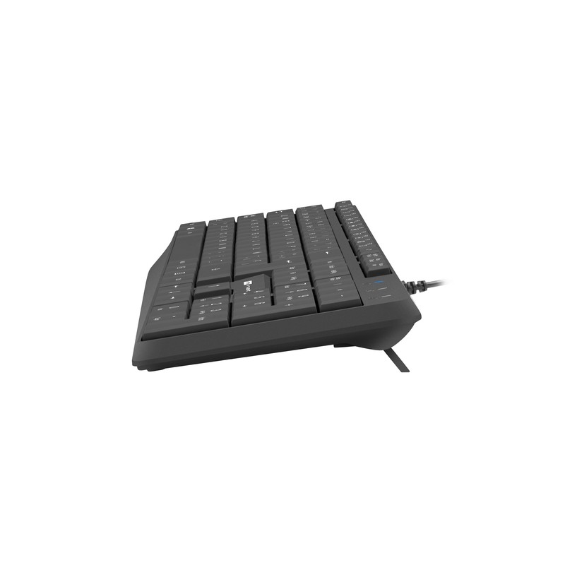 TECLADO NATEC NAUTILUS SLIM LAYOUT 106 TECLAS NEGRO