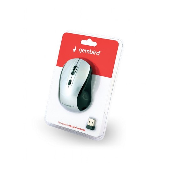 RATON GEMBIRD INALAMBRICO BLANCO/NEGRO 4 BOTONES