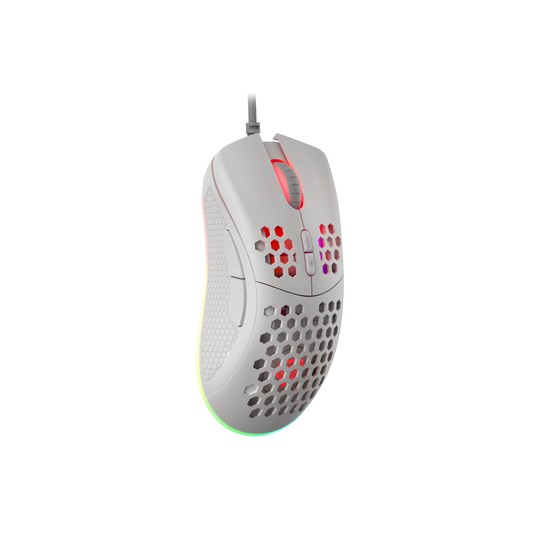 RATON GAMING GENESIS KRYPTON 555 RGB SENSOR PMW3333 8000 DPI BLANCO