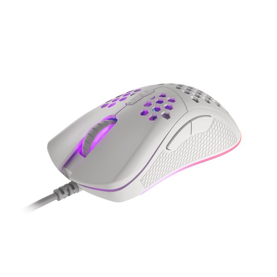 RATON GAMING GENESIS KRYPTON 555 RGB SENSOR PMW3333 8000 DPI BLANCO