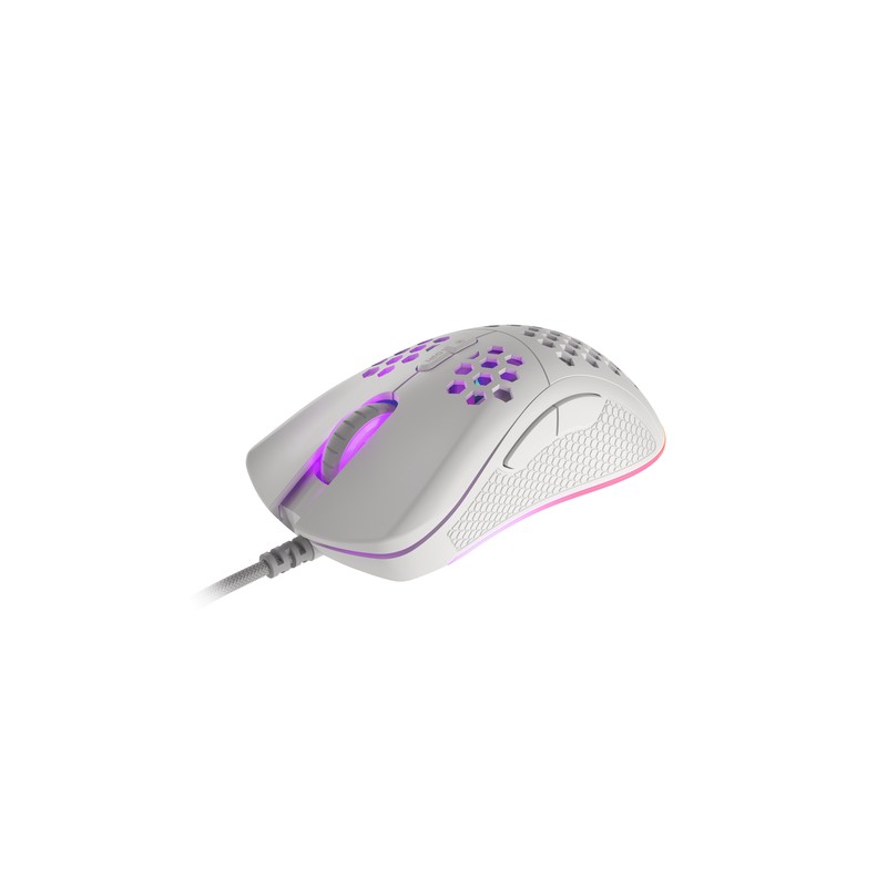 RATON GAMING GENESIS KRYPTON 555 RGB SENSOR PMW3333 8000 DPI BLANCO