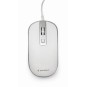 RATON GEMBIRD WIRED OPTICAL MOUSE USB WHITE SILVER