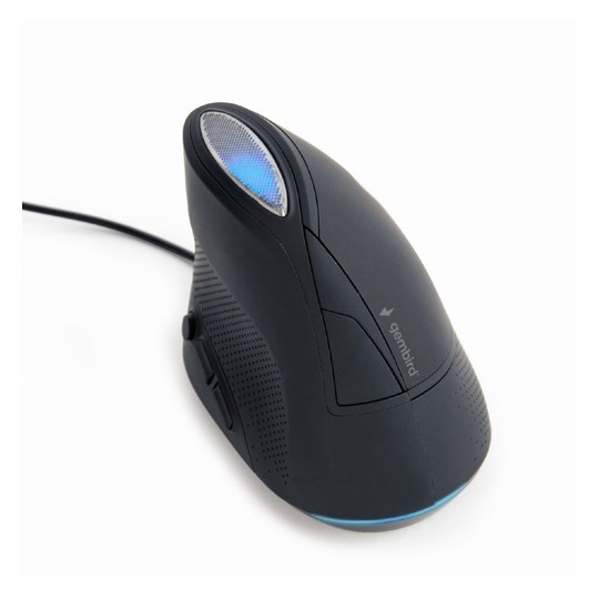 RATON ERGONOMICO GEMBIRD 6 BOTON WIRED OPTICAL SPACE GREY