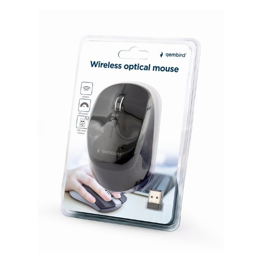 RATON GEMBIRD WIRELESS OPTICAL NEGRO