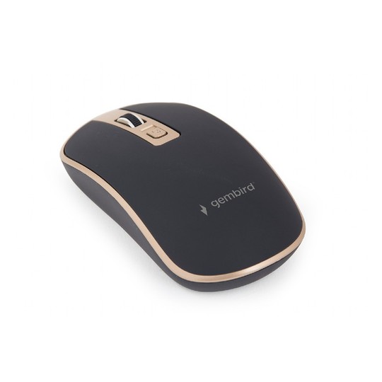 RATON GEMBIRD WIRELESS OPTICAL BLACK GOLD