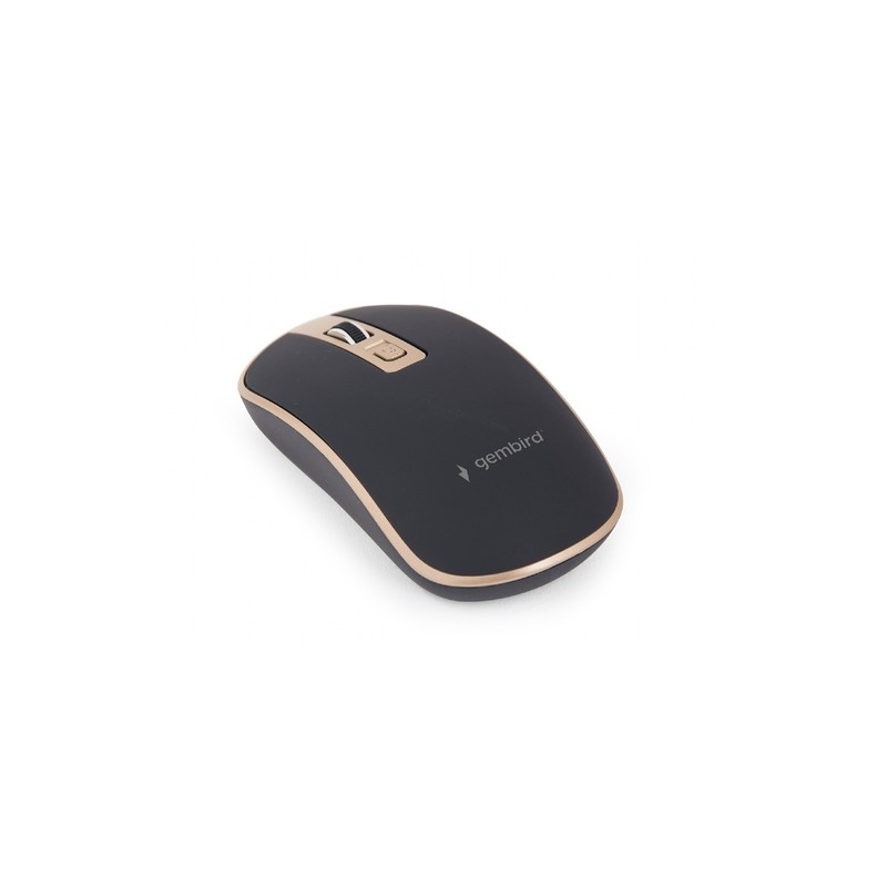 RATON GEMBIRD WIRELESS OPTICAL BLACK GOLD