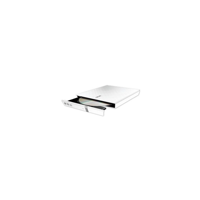 LECTOR GRABADOR CD DVD SLIM ASUS SDRW-08D2S-U EXTERNO BLANCO
