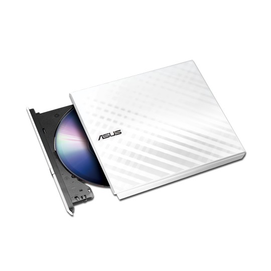 LECTOR GRABADOR CD DVD SLIM ASUS SDRW-08D2S-U EXTERNO BLANCO