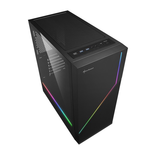 CAJA SHARKOON RGB FLOW ATX 2XUSB3.0 SIN FUENTE