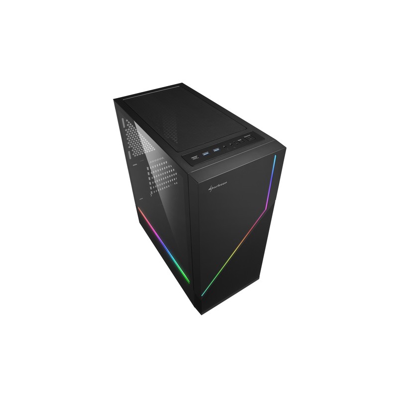 CAJA SHARKOON RGB FLOW ATX 2XUSB3.0 SIN FUENTE