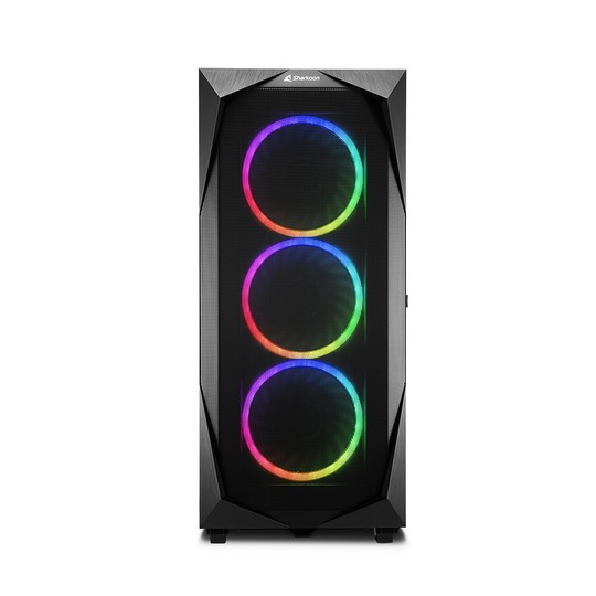 CAJA ATX SHARKOON REV300 2XUSB3.0 RGB SIN FUENTE NEGRO